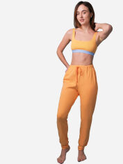 Акция на Піжамні штани жіночі великих розмірів brabrabra HOM2213011 XL Жовті от Rozetka