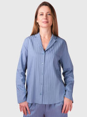 Акция на Піжамна сорочка жіноча великих розмірів brabrabra Hom2215004 XL Блакитна от Rozetka