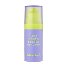 Акція на Нічний крем для обличчя By Wishtrend Vitamin A-mazing Bakuchiol Night Cream з ретинолом та бакучіолом, 10 г від Eva