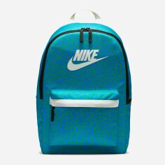 Акция на Рюкзак спортивний тканинний Nike HERITAGE BKPK FN0785-406 Синій/Зелений/Молочний от Rozetka
